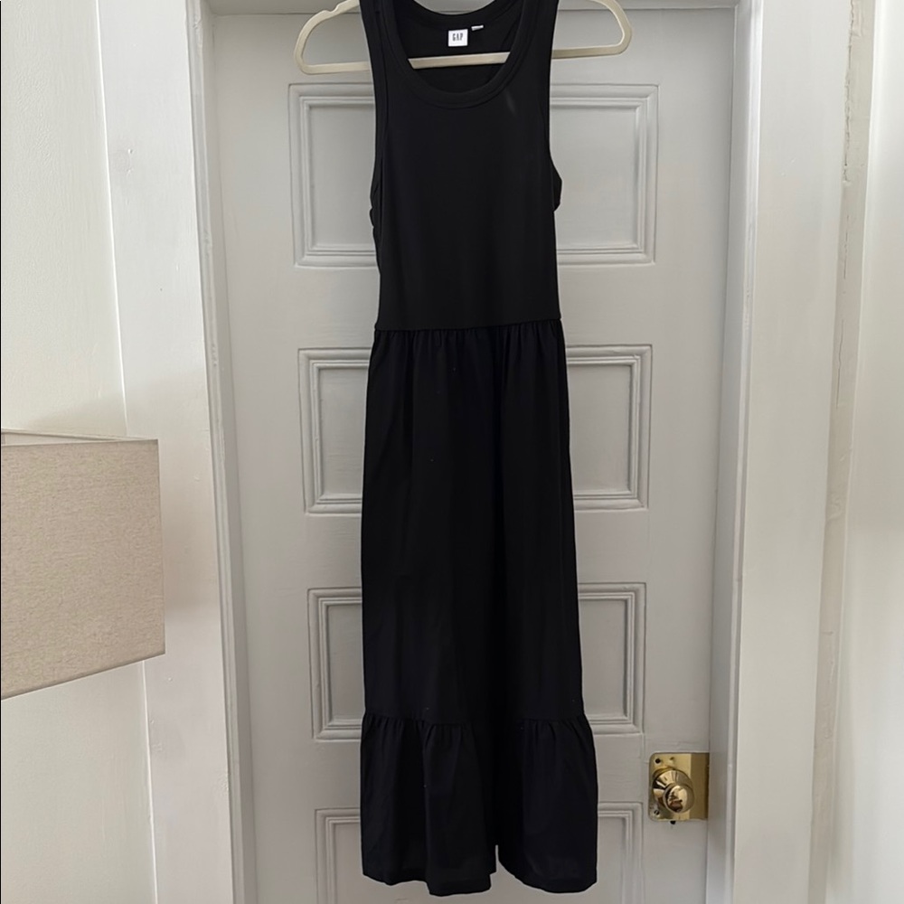 Gap Black Sleeveless Maxi Dress